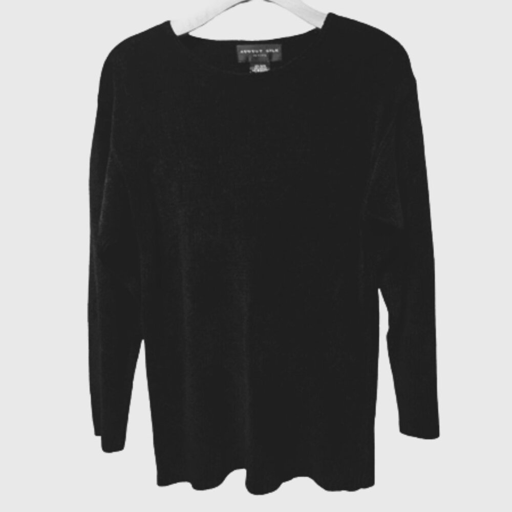 August Silk Pullover Sweater Long sleeve